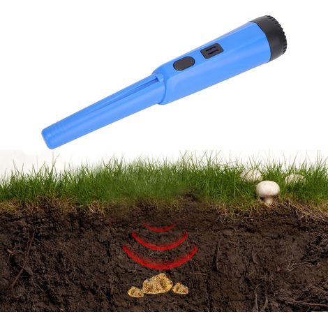 Détecteur de métaux portable pour enfants, avec tige de positionnement bleue. (1/5)