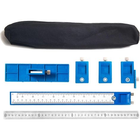 Kit de gabarit de perçage pour le travail du bois, guide de perçage, gabarit pour poignées et boutons de meubles, outil de perçage pour le travail du bois (1/5)