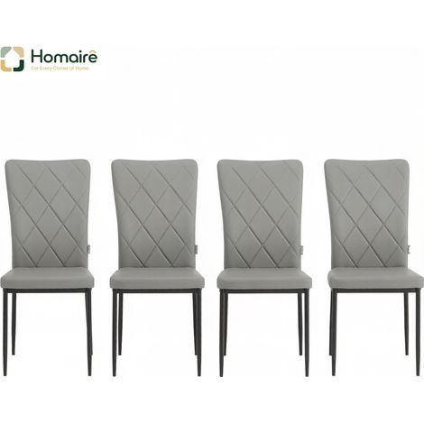 Chaise de jardin en métal gris 40 x 42,5 x 94.5 cm HOMAIRE (1/5)