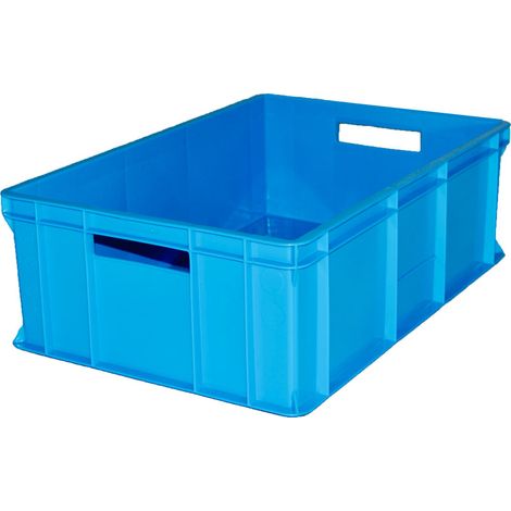 Conteneur en plastique bleu 600x400x200