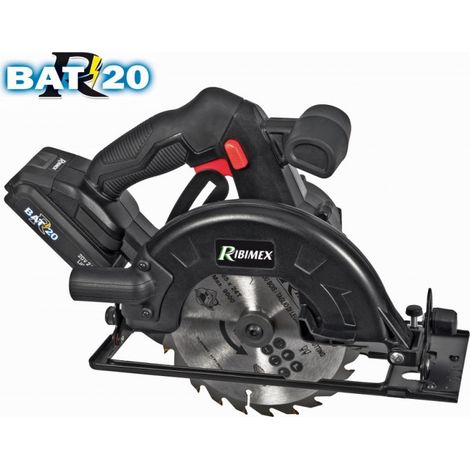 Scie circulaire à batterie 165mm R-BAT20 20v avec batterie et chargeur (1/4)