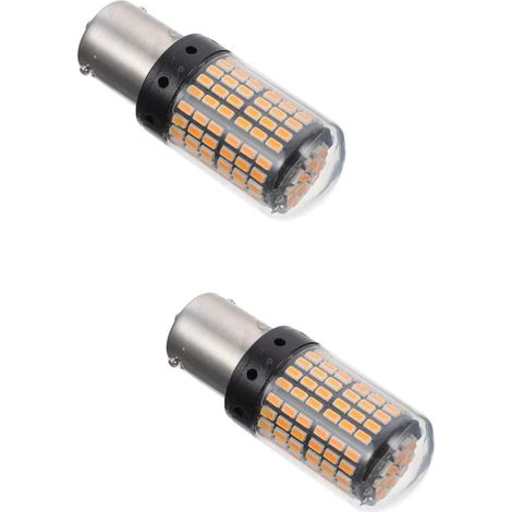 2pièces Ampoules Led De Clignotant Auto Anti-stroboscopique Pratique Et Pour Feux De Frein Et Clignotants Bas