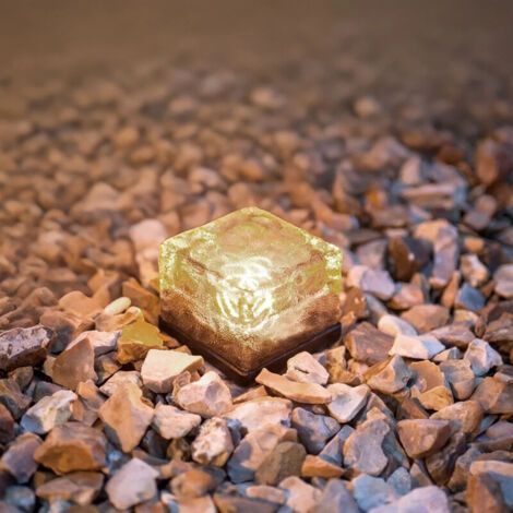 7cm Bright Solar Bricks - Outdoor Solar Lights for Garden - Set of 1 LED Solar Brick Lights for Pathway, Deck, Patio. (1/5)