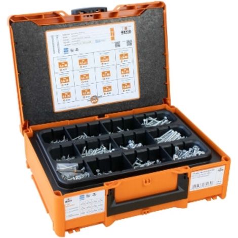 Heco Schrauben – Coffret assortiment HECO-TOPIX-plus 1760 – Systainer3 M137 avec 1 760 vis – Pour bois dur et béton armé – Vissage rapide en série (1/4)