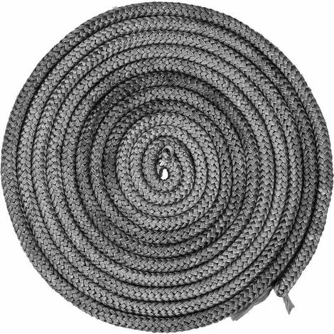 4 M Joint Ø 10 mm Cordon d'étanchéité pour Poêle, Joint Fibre de Verre Ficelle Joint de Porte Four, Joint de Cheminée Insert Poêle, Résistant à 550° C (1/4)