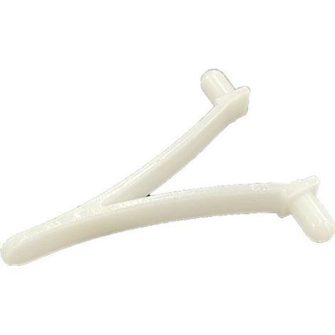 Juego de 4 clips de resorte en forma de V para mantenimiento de piscinas y pértigas telescópicas – Piezas de repuesto de plástico resistente (1/3)