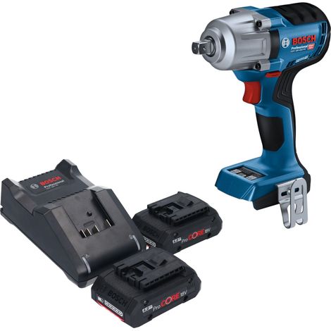 Visseuse à chocs sans fil Bosch GDS 18V-450 PC Professional 18 V, 450 Nm, 1/2", sans balais + 2 batteries ProCORE 4,0 Ah + chargeur (1/5)