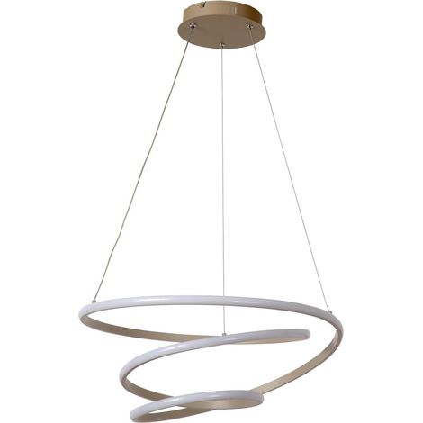Lampe pendante moderne Espiral marron sable 40W - 78403/40/41 (1/3)