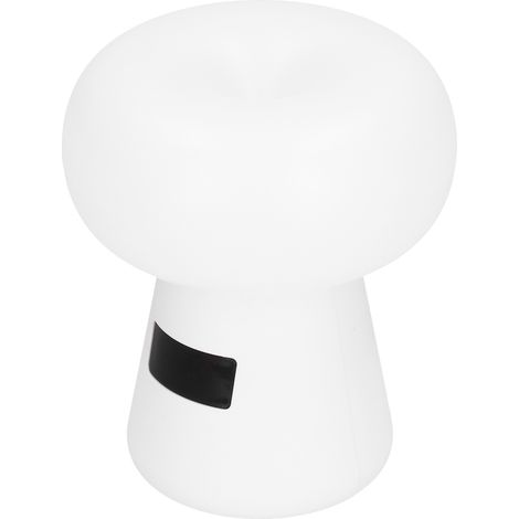 Lampe de chevet blanche rechargeable avec télécommande horloge 3 niveaux minuterie 6 niveaux luminosité USB pour chambre (1/5)