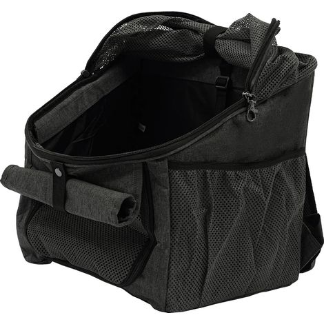 Mochila transportadora para mascotas, versátil para uso en exteriores, sistema de cierre seguro, GRIS (1/2)