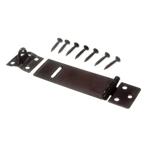 1 loquet noir léger de 75 mm et agrafe pour cadenas (1/2)