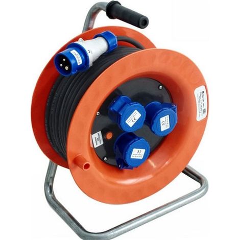 Enrouleur de câble de 30 m 3X2,5 3X2Pt Cee Rosi