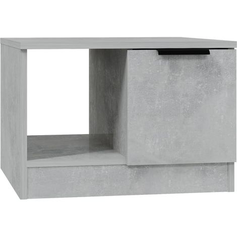 Maison Exclusive - Couchtisch Betongrau 50x50x36 cm Holzwerkstoff