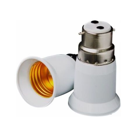 LED 4x adaptateur de douille - Convertisseur douilles B22 vers E27 - Adaptateur de support de lampe culot baïonnette pour ampoule LED (1/5)