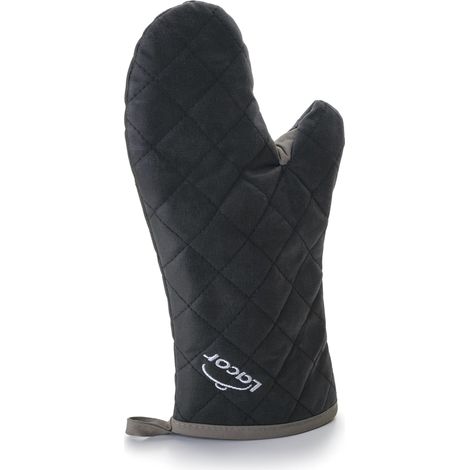 Lacor 60070 – Guanto Cucina retardante Fiamma Tessuto, Colore: Nero (1/3)