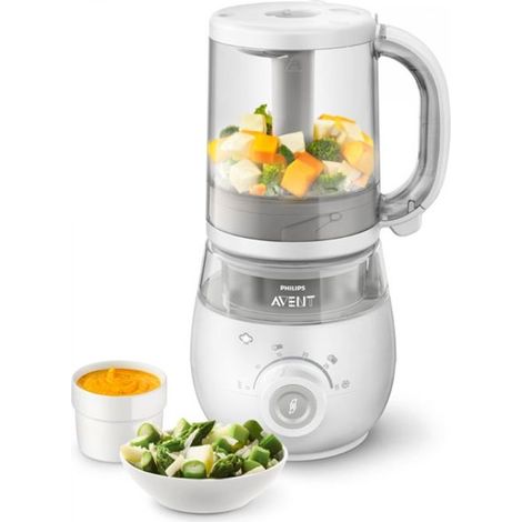 Philips Avent SCF885/01 Dampfgarer-Mixer Weiß Grün