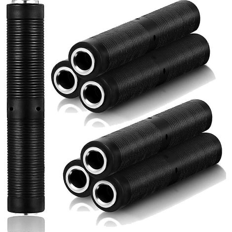 Lot de 6 coupleurs femelles-femelles 1/4 pouce, connecteurs audio 6,35 mm, adaptateurs stéréo et mono. (1/5)
