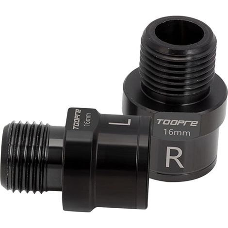 Adattatore distanziatore in acciaio per estensione pedale bicicletta 16 mm 2 pezzi Toopre (1/3)