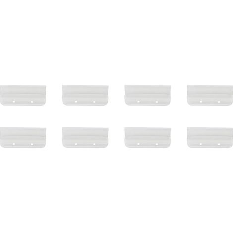 10 Onglets Épais pour Dossiers Suspendus en Plastique Blanc Étiquettes de (1/5)