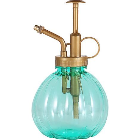 Atractivo y práctico frasco pulverizador tipo jeringa, fabricado en plástico, verde y morado, 158,5 cm, 350 ml, azul.