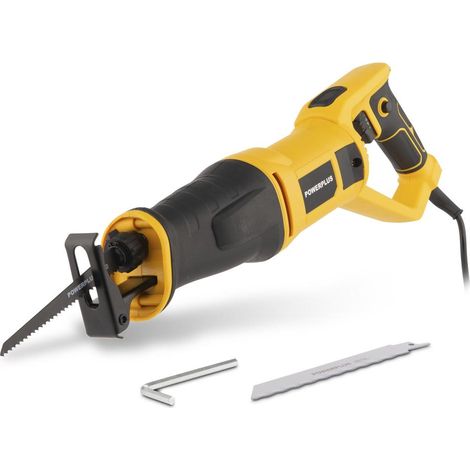 Powerplus Scie Sabre Électrique POWX03961 - 750 W - Scie à Guichet Filaire 2800 min-1 - avec 2 Accessoires