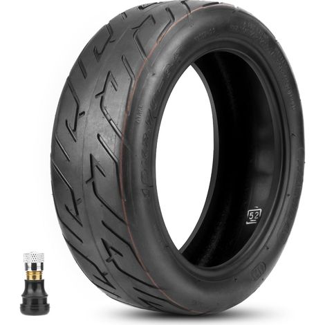 Pneu Sans Chambre à Air 10x2.70-6.5 avec Valve, 10x2.70-6.5 Pneu Tubeless 10 Pouces avec Anti-Usure, Adhérence Supérieure, Absorption des Chocs Renforcée, Résistant aux Crevaisons, 1PCS (1/5)