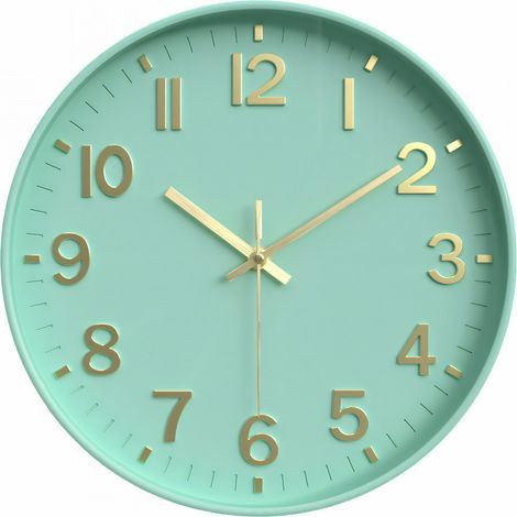 Wanduhr, elegante moderne digitale Wanduhr, Badezimmeruhr mit geräuschlosem Sekundenzeiger, 30 cm (12 Zoll)