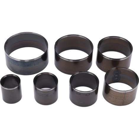 Ensemble de 7 outils de perforation ronds pour cuir, poinçon en acier à haute teneur en carbone, haute dureté et tranchant, pour produits faits main. (1/5)