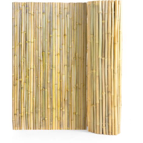 VEVOR Cloture en Bambou Naturel, 1,8 x 1,2 m, Brise-vue de Confidentialite, Rouleau Protection Decoratif en Bambou, Ecran deIntimite pour Jardin, Arriere-cour, Balcon, Patio, Bord de Piscine, Terrasse