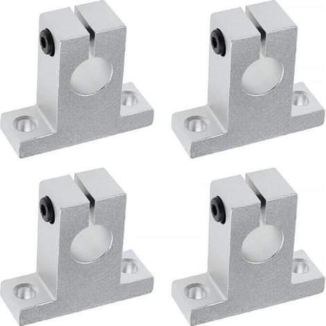 soportes de eje lineal SK16 de 16 mm para unidades de deslizamiento de bolas de movimiento lineal CNC, guía de eje de soporte de riel para impresora 3D y máquina multieje. (1/5)