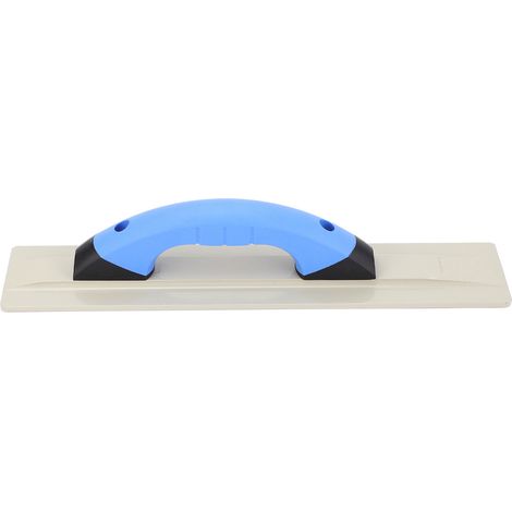 Truelle à plâtre 405 x 80 mm, poignée ergonomique en caoutchouc, outil de finition plat pour le plâtrage et la construction (1/5)