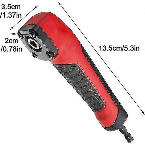 Accessoire d'angle droit pour perceuse à percussion Shockwave, adaptateur d'angle droit pour perceuse, accessoire de perçage, adaptateur de perçage à angle de 90 degrés, pièces détachées pour outils é