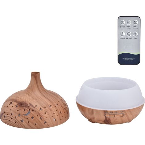 Tisch-Luftbefeuchter 400 ml mit LED-Nachtlicht (35 dB), leise, automatische Abschaltung, Fernbedienung, Aromatherapie-Diffusor für Schlafzimmer und Büro (EU-Stecker) (1/5)