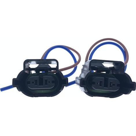 Connecteur pour ampoule H11, connecteur pour ampoule H8, faisceau de câblage avec boîtier étanche, connecteur universel pour feux antibrouillard automobiles (réparation et modification) -- JB1032-2P