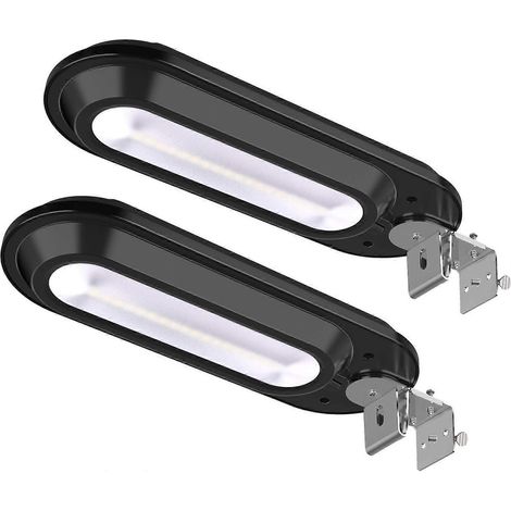 Lampadaire solaire à 18 LED, lampe solaire extérieure grand angle orientable à 180° avec détecteur de mouvement, 600 lm, étanche IP65, projecteur solaire pour allées de jardin. (1/5)