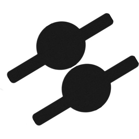 Lot de 2 tapis de cuisson en fibre de verre réutilisables et antiadhésifs dimensions 53 x 31 cm pour pain four airfryer et micro ondes couleur noire (1/5)