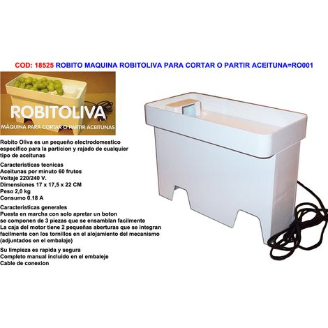 Machine Robitoliva pour couper ou fendre les olives