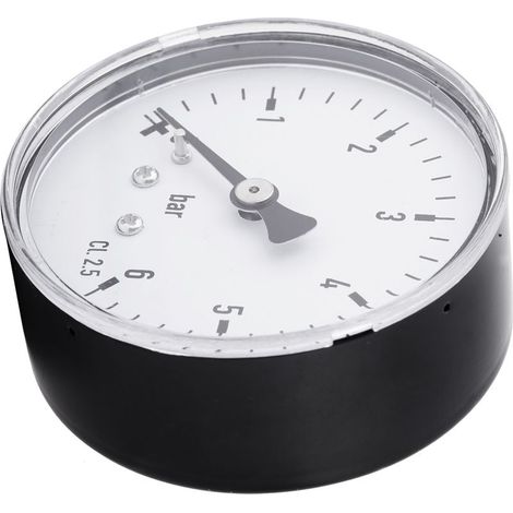 0-6 bar 1/4" NPT-Gewinde-Manometer für Wasser, Flüssigkeiten, Kraftstoff, Öl, Luft, Hochpräzisions-Manometer (1/5)