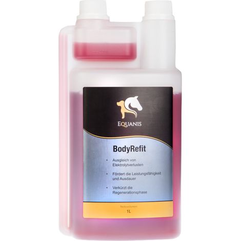 Equanis BodyRefit 1 l : compléments alimentaires pour chevaux, aliments de récupération à base d'électrolytes (1/2)