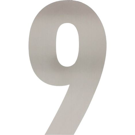 Maison numéro 9 XXL Numbra 50cm en acier inoxydable - 0035.402129 (1/2)