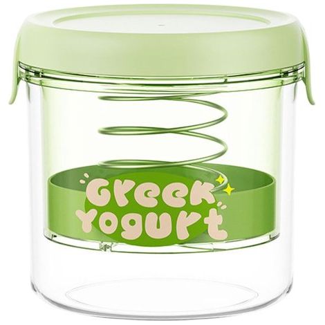 Setaccio per yogurt con separatore di siero per yogurt fatto in casa, yogurtiera con molle in acciaio inox per yogurt, formaggio e latte di soia (1/4)