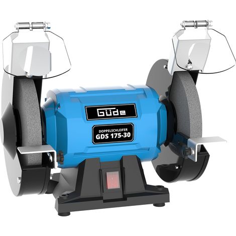 Meuleuse double GDS 175-30 (300 W, vitesse du moteur 2980 1/min, 2 disques de protection, grains : disques abrasifs grossiers et fins 36  60 K, roulements à billes) (1/5)