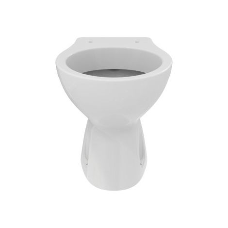 Wandvase 36x50 cm glänzend weiß mit Metallscharniersitz - Ideal Standard Eurovit - Mit toilettensitze soft