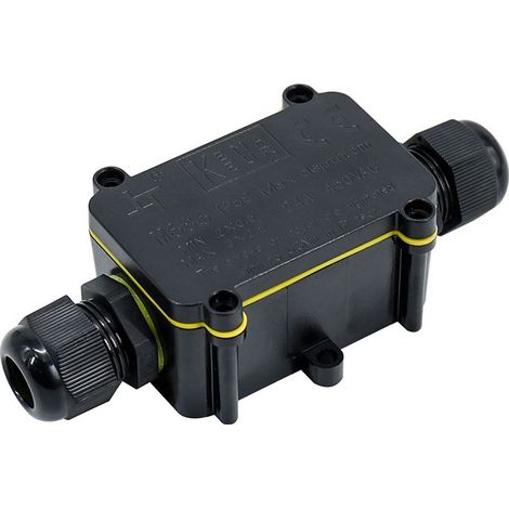 IP68 wasserdichte Anschlussdosen, 2-Wege-Anschlussdose für Außenbeleuchtung, 4 mm bis 11 mm Kunststoff-Kabelverschraubung, wasserdichter Außenkabelverbinder (1/5)