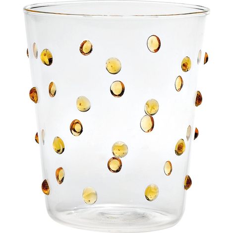 Bicchiere Zafferano Party Tumbler Giallo oro 45 Cl Set 6 pezzi In Vetro