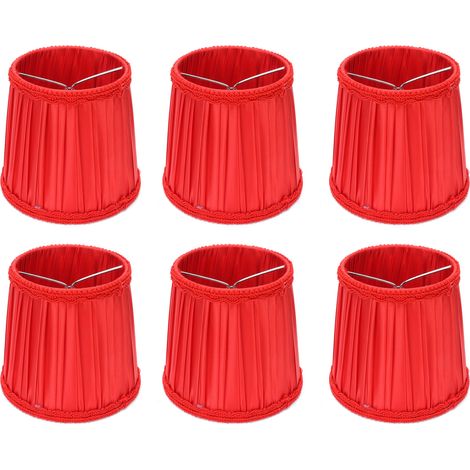 Couverture de lampe en tissu de Style européen, abat-jour moderne pour lustre de plafond E14, 6 pièces (1/5)
