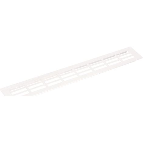 Cyclingcolors – Grille aération VMC 250 x 60mm – Aluminium blanc – Usage universel – Avec trous pré-percés pour fixation – Pour air intérieur et extérieur (1/2)
