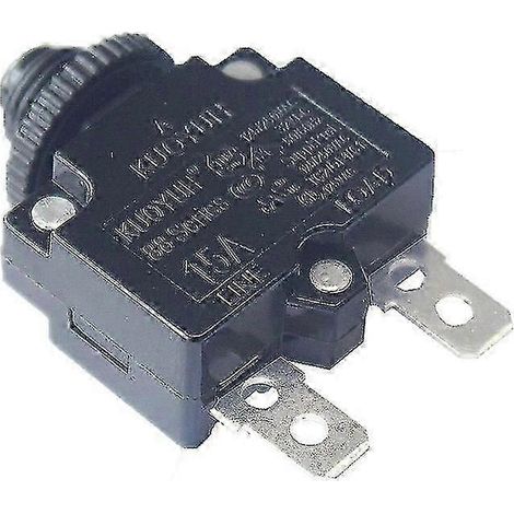 Disjoncteur de protection thermique à réarmement automatique Kuoyuh série 88 5 A 10 A 15 A 20 A 25 A 30 A pour compresseur d'air type 1 15 A (1/5)