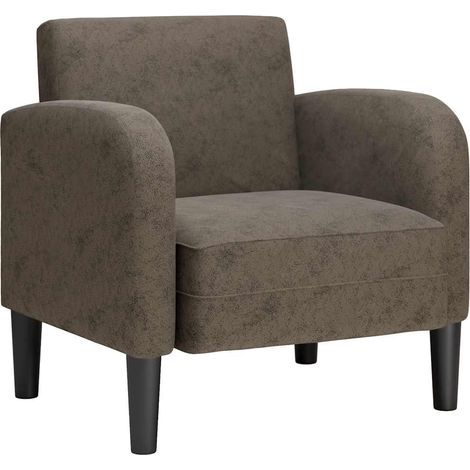 Maison Exclusive - Divano Sedia con Braccioli Grigio Scuro 54 cm in Similpelle (1/5)