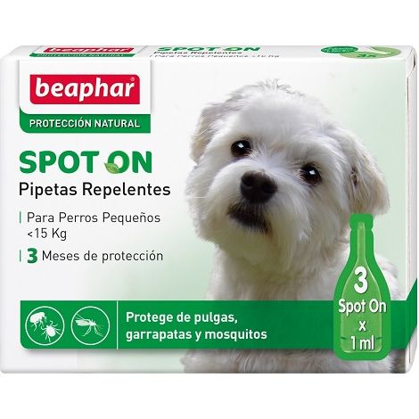 pipetas antiparasitarias perros pequeños BEAPHAR 3 ud x 1 ml